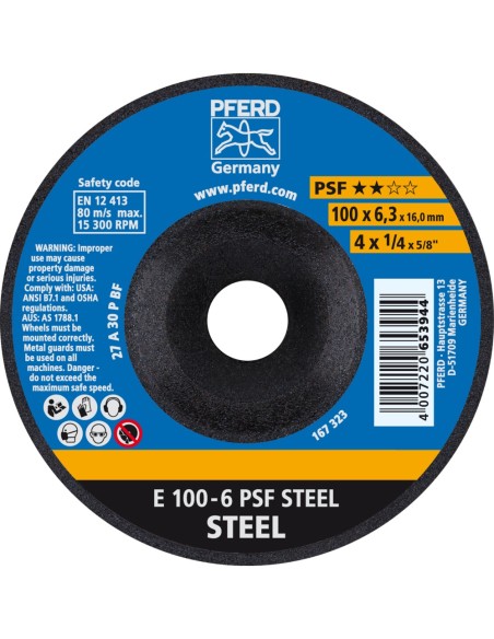 DISCO DE DESBASTE PSF STEEL